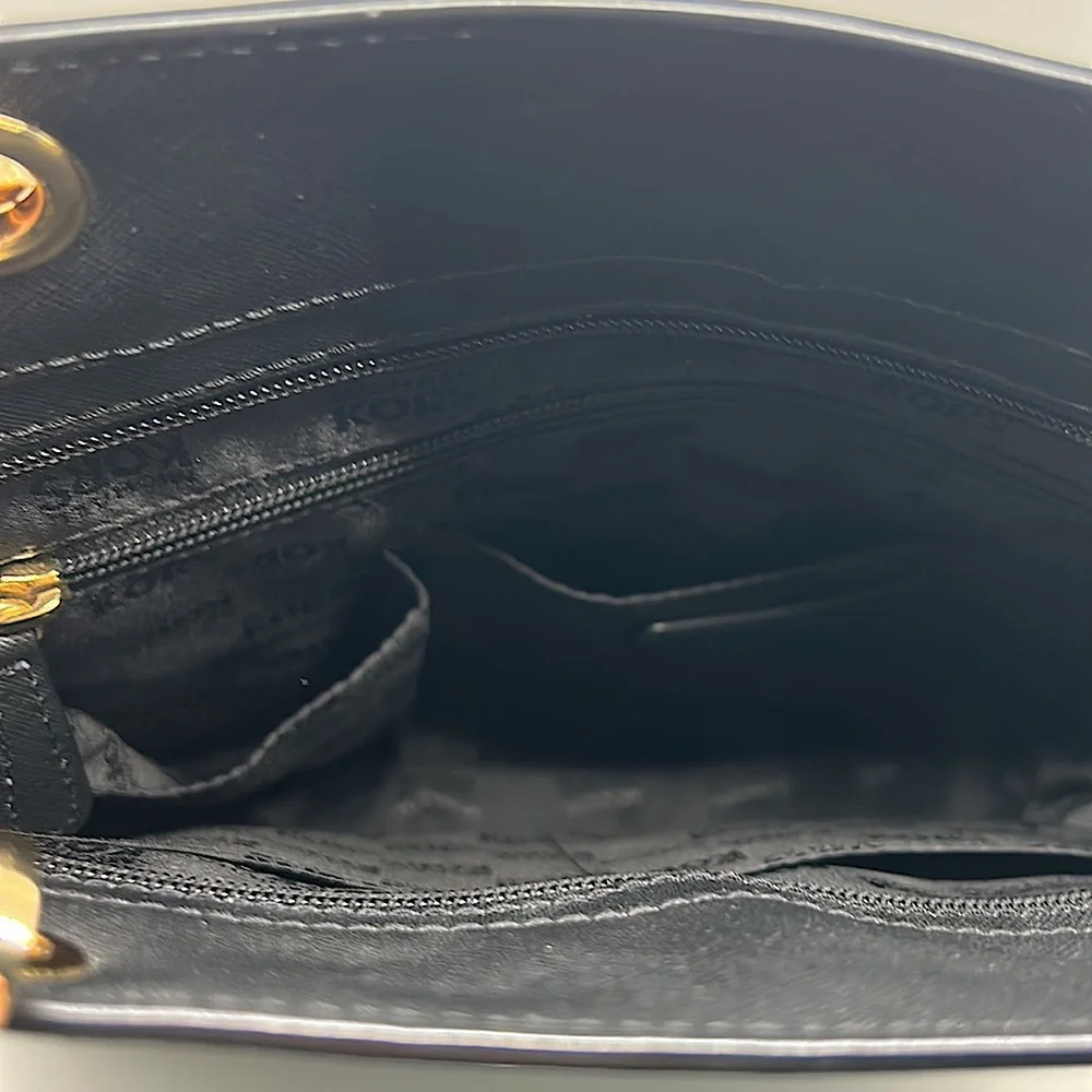 Michael Kors Gorgeous Large Black Danville Leather Tote Bag 💼 - Picture 5 of 6